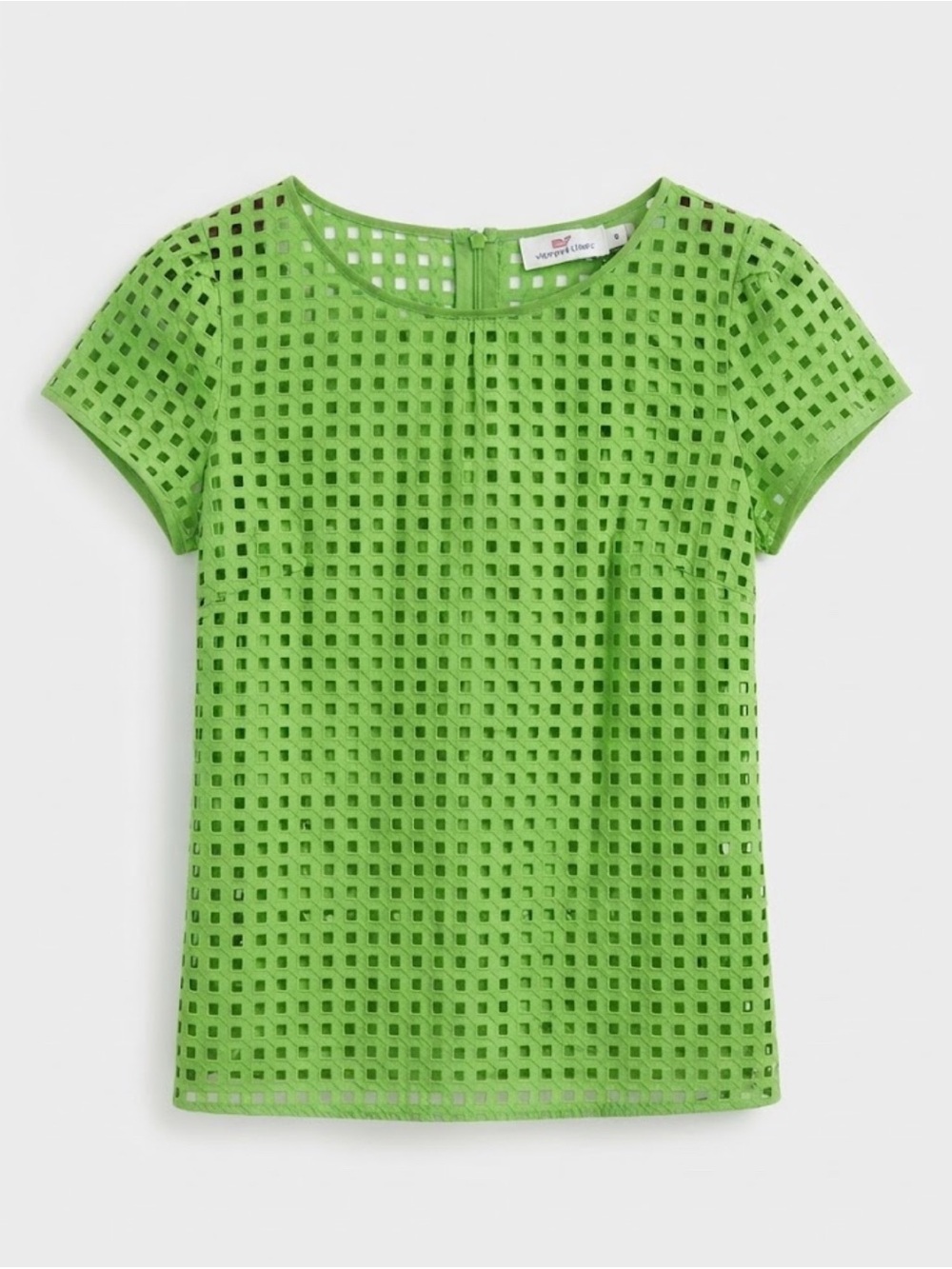 Vineyard Vines - Green Mesh Square Top